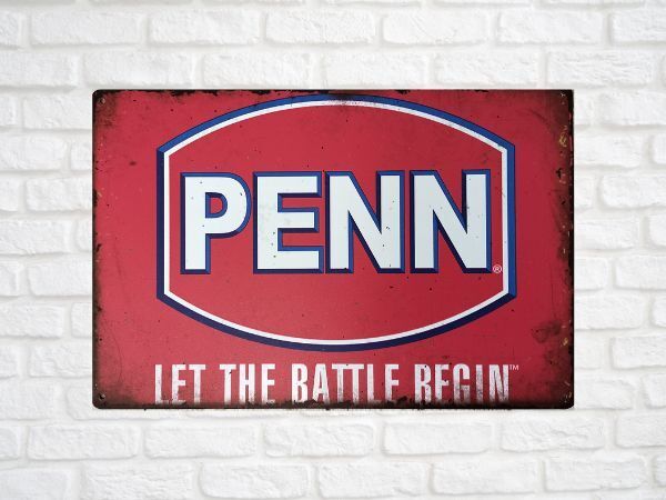 ブリキ看板 PENN 101 メタルプレート インテリア ガレージ アメリカン雑貨 レトロ風 ビンテージ風 おしゃれ 新品