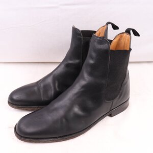 Bexley 43 1/2 / 27.5cm-28.0cm ранг со вставкой из резинки ботинки Chelsea ботинки чёрный beks Lee bek потертость - Goodyear well б/у обувь ds5325