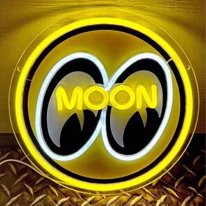 MOONEYES LEDネオン ネオン看板 2色 USB電源 調光調整付 ムーンアイズ アメリカン雑貨 ガレージ雑貨 カスタムカー アメ車 横浜 本牧