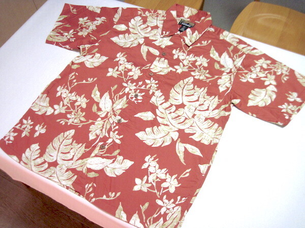 S02《patagonia》パタロハシャツ【M】赤地に白系花柄_Pataloha Shirt『パタゴニア』大変コンディション良いごく美品 ビンテージ古着アロハ