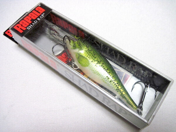 ナチュラルプリント《RaPaLa》シャッドラップラパラ【SR-9 BB】ベビーバス_バルサ製 SHAD RAP ディープダイバー クランクベイト ミノー