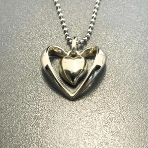 ジョージジェンセン ネックレス ペンダント ダブルハート SV925 美品