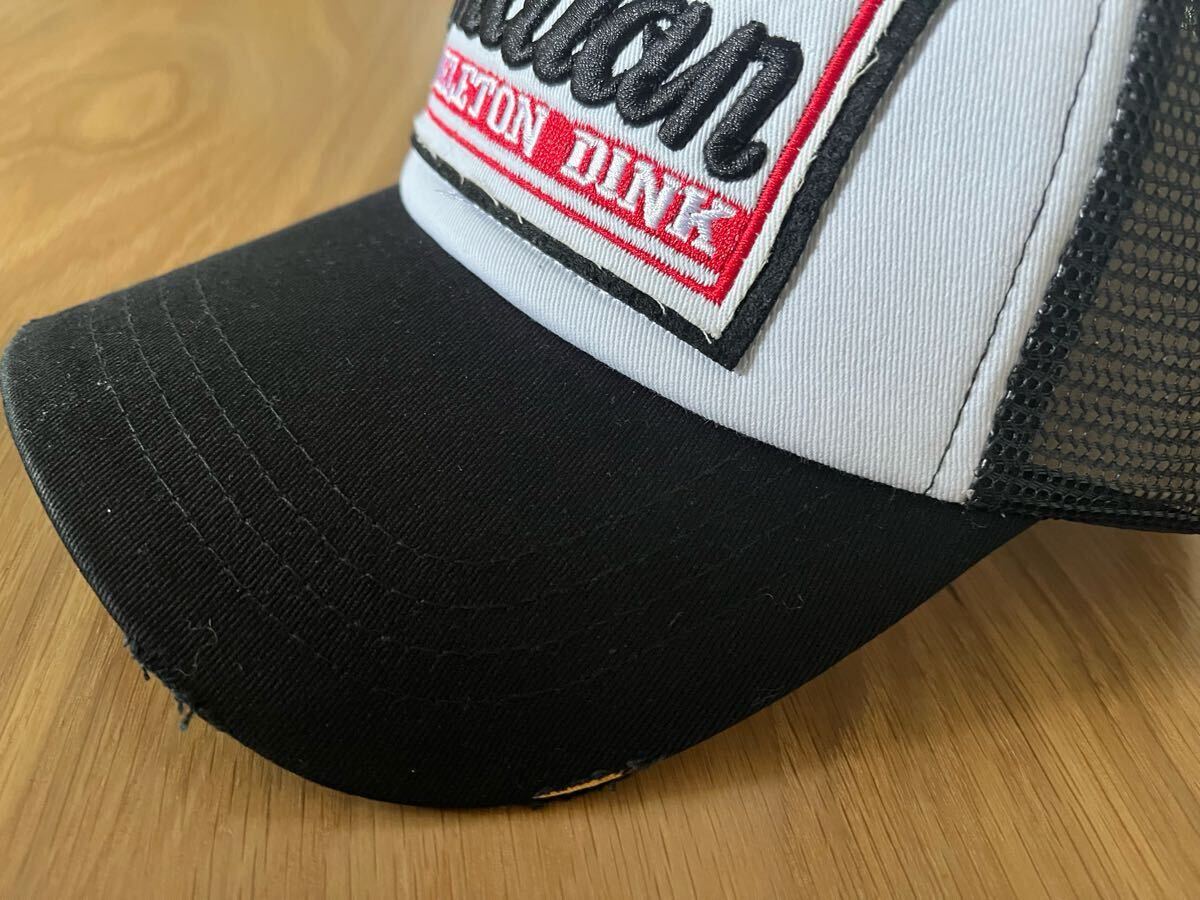 スピード発送★ キャップ 帽子 メッシュキャップ 深め アメカジ ダメージ加工 古着 ヴィンテージ ブラック ホワイト ユニセックス 男女兼用_サムネイル画像5