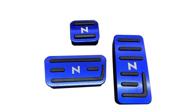 本田車用 高品質アルミペダル Nシリーズ用 3ピースセット N-BOX N-VAN N-ONE N-WGN カー用品 カーアクセサリー ペダルカバー ブルー