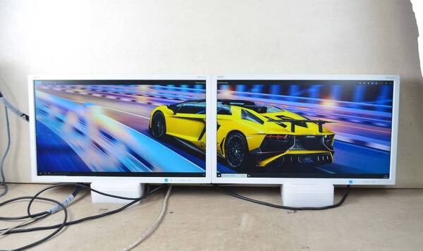 2台セット NEC 21.5型ワイド AS223WM フルHD ゲーミング HDMI LED ディスプレイ ③