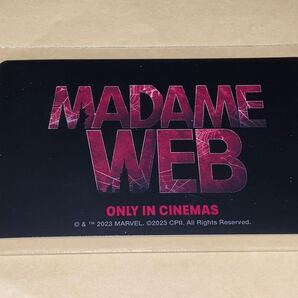 送料無料 スクラッチ未使用 マダムウェブ 使用済みムビチケ カード 半券 前売り券 一般 全国 削りなし MARVEL