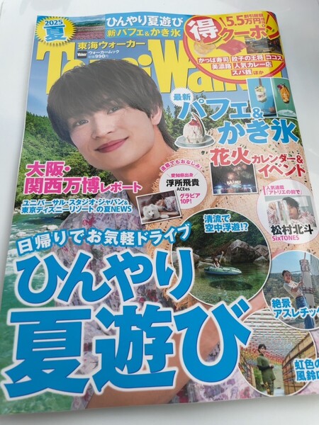 送料無料 東海ウォーカー 2025年夏号 グラビア 松村北斗 浮所飛貴 クーポンなし