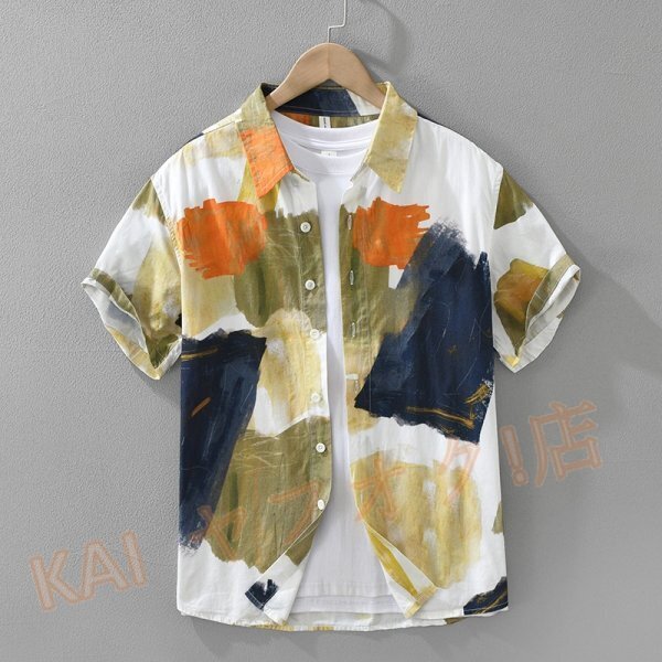 新品 アロハシャツ 半袖シャツ メンズ シャツ 海シャツ コットンシャツ ヴィンテージ トレンド トップス サイズ選択可