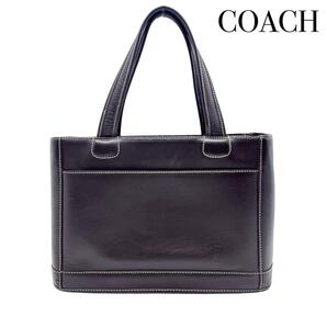 COACH オールドコーチ 501-18 トートバッグ レザー ダークブラウン レディース メンズ ビジネス ヴィンテージ