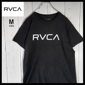 【USED】ルーカ RVCA ビックロゴ Tシャツ メキシコ製 古着 ブラック ( Mサイズ ) ☆送料無料☆