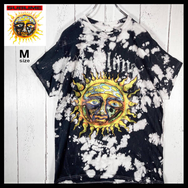 【USED】サブライム SUBLIME タイダイ tie-dye ブリーチ Tシャツ バンドT 古着 ( Mサイズ ) ☆送料無料☆