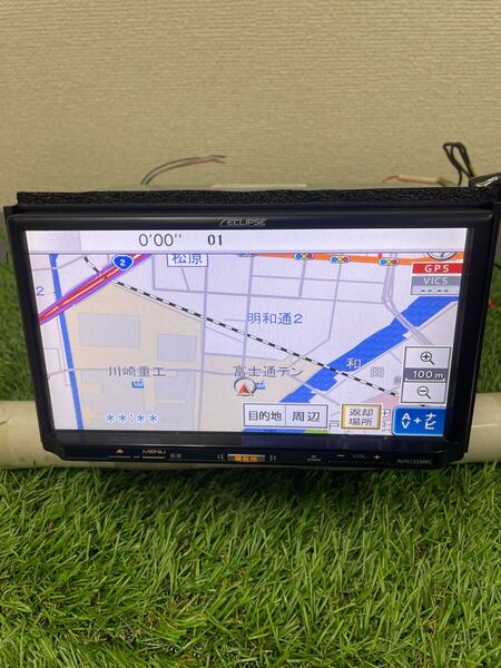 保証付 ECLIPSE イクリプス SD メモリーナビ AVN133MRC 地図データ 2013年 ワンセグ対応 CD再生 カーナビ 棚(228)