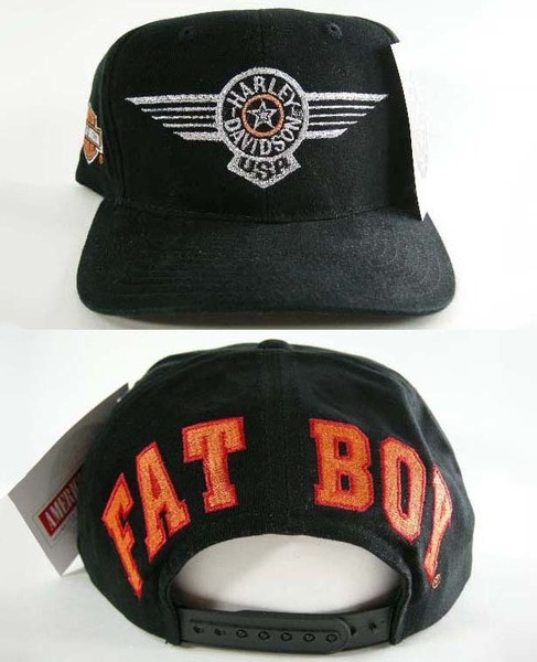 FATBOY ハーレー ダビットソン 90s VINTAGE デッドストック ヴィンテージ スナップバック キャップ SNAPBACK CAP HARLEY DAVIDSON