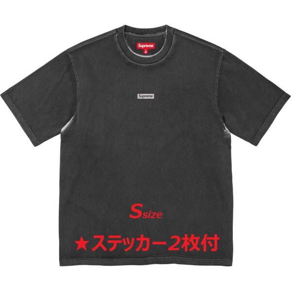 ★値下げ【即決/送料込】Supreme Overprint Small Box S/S Top "Black" S シュプリーム Tシャツ 半袖