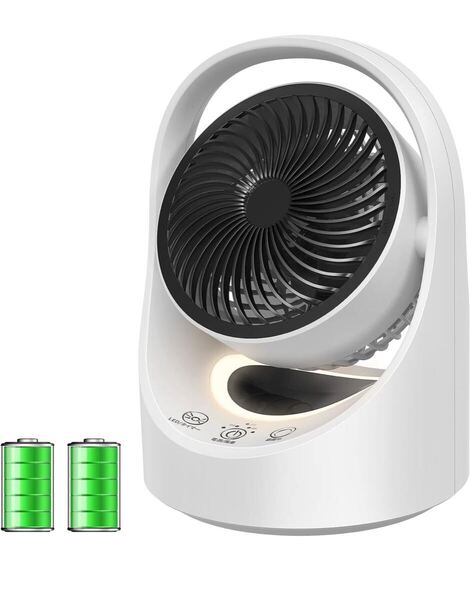 サーキュレーター コードレス 充電式 扇風機 兼用 DCモーター 静音【節電対策&最大25時間運転】USB 5200mAh