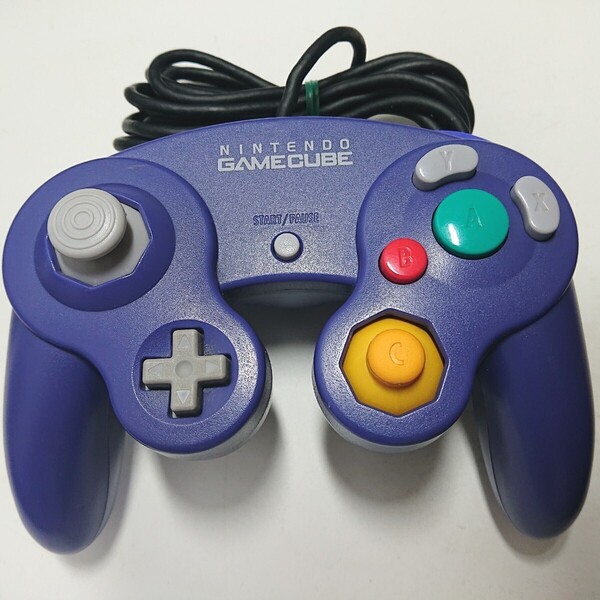 【清掃済み】ゲームキューブ コントローラー 任天堂 GC Nintendo ニンテンドー バイオレット