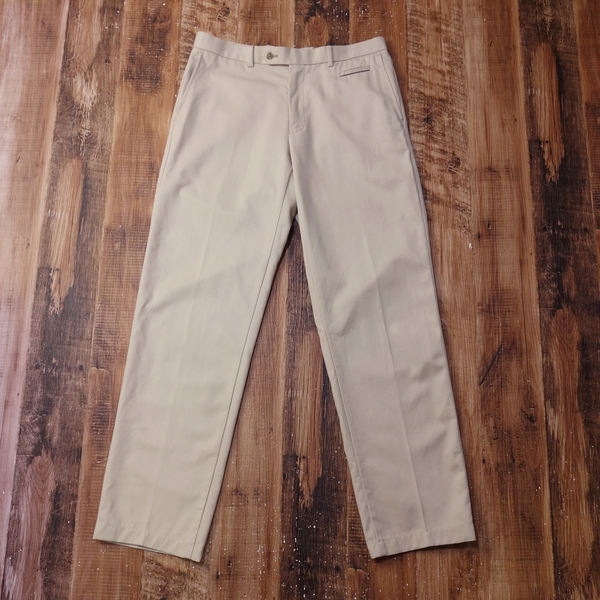RUCKEN BACCHAR チノパンツ メンズ ノータック ベーシック 79 Mサイズ パンツ ベージュ PP8