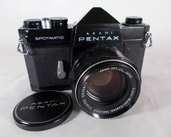 フィルムカメラ 整備済 完動品 Pentax SP + SMC Takumar f/1.4 50mm P183