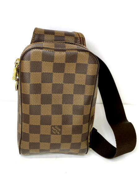 【即決】 LOUIS VUITTON ルイヴィトン ダミエ エベヌ ジェロニモス ボディバッグ N51994 ウエストバッグ 斜め掛け ショルダーバッグ