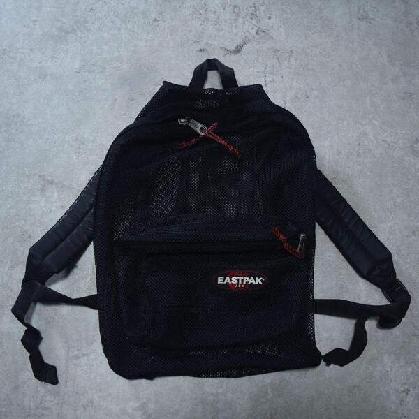90s USA製 EASTPAK メッシュリュック バックパック 激レア