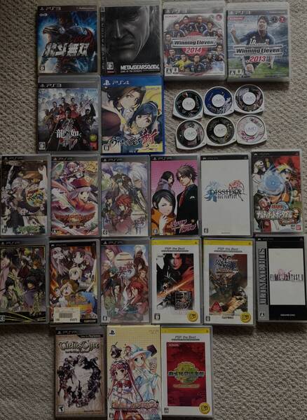 SONY PS3 PS4 PSP ソフトおまとめ PlayStation ソニー プレステ3 プレステ4 PlayStationPortable 起動未確認 ゲームソフト
