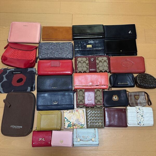 送料無料!! COACH ANTEPRIMA FURLA ケイトスペード ポールスミス ブランド財布 長財布 コインケース 小物 29点セット 大量 セット