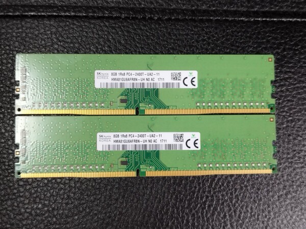 0623-1 SKhynix デスクトップ用メモリ DDR4 2400T 8GB 2枚 計16GB
