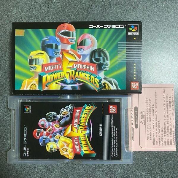 マイティモーフィン パワーレンジャー Mighty Morphin Power Rangers スーパーファミコン SFC スーファミ Nintendo 任天堂 当時物