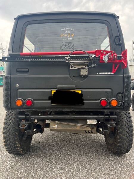 ジムニーja11ハイリフトジャッキホルダーオールステンレス