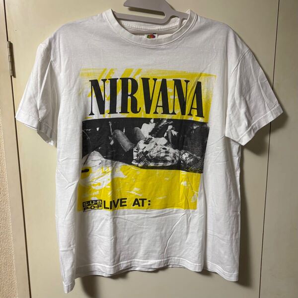 Jeff Ross×NIRVANA ニルヴァーナ カートコバーン キムタク Tシャツ L ホワイト