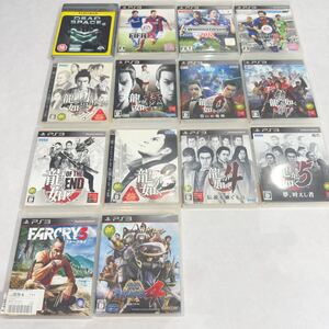 H7-6-150 PS3 龍が如く FIFA 戦国BASARA FARCRY DeadSpace 14本セット 中古品