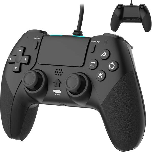 PS4 コントローラー 有線 背面ボタン付き TURBO連射機能 PC/PS3/PS4対応