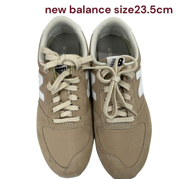 美品 ニューバランス 420M スニーカー ベージュ 23.5cm new balance レディース M5S635