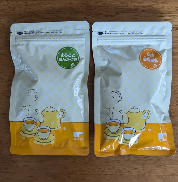 ティーライフ TeaLife まるごとさんかく茶 爽味黒烏龍茶 各1パック 未開封品