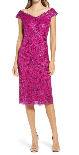 TADASHI SHOJI タダシショージ PINK ワンピース 「2 」/ 9号程度