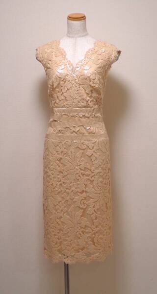 TADASHI SHOJI タダシショージ PINK/BEIGE ワンピース 「12 」/ XL