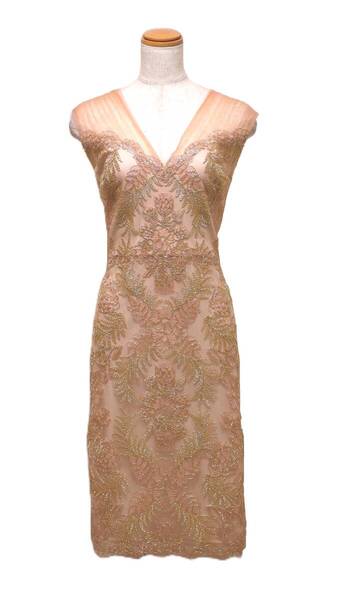 TADASHI SHOJI タダシショージ PINK & GOLD ワンピース 「8 」/ 11-13号程度