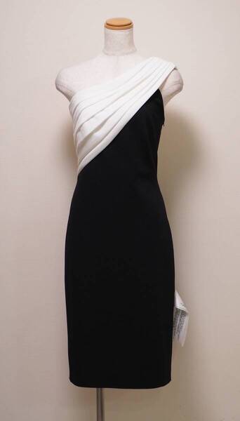 TADASHI SHOJI タダシショージ IVORY & BLACK ワンピース 「XS 」/ 7号程度