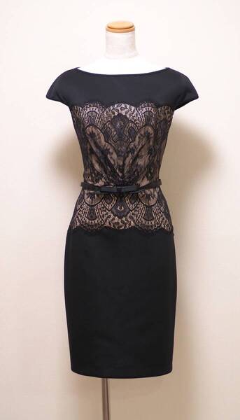 TADASHI SHOJI タダシショージ BLACK & BEIGE ワンピース 「4 」/ 9号程度