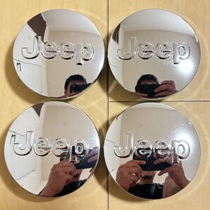 JEEP ジープ純正 クライスラー センターキャップ 4個 中古 メッキ 1LB77TRMAB