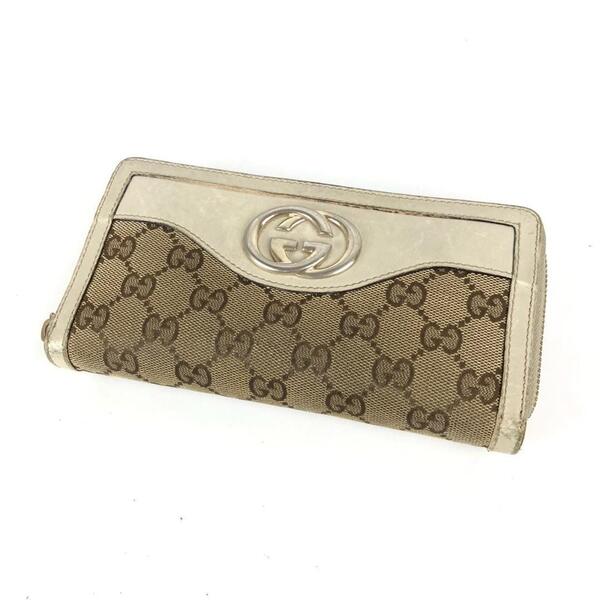 GUCCI グッチ GGキャンバス 長財布 レディース ブランド 財布 カードケース カード入れ お札入れ 小銭入れ コインケース