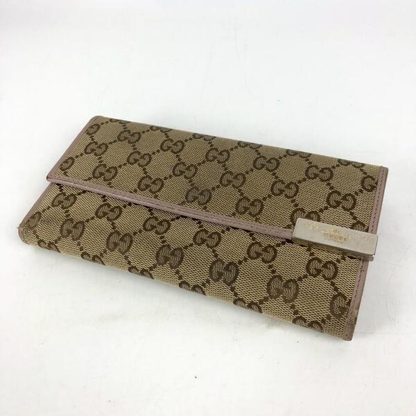 GUCCI グッチ GGキャンバス 長財布 レディース ブランド 財布 カードケース カード入れ お札入れ 小銭入れ コインケース