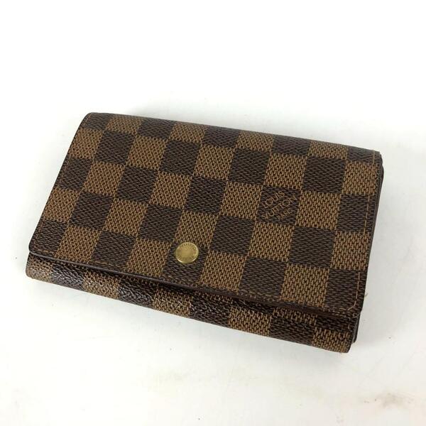 LOUIS VUITTON ルイ ヴィトン ダミエ ポルトモネビエ トレゾール 財布 カードケース カード入れ お札入れ 小銭入れ コインケース