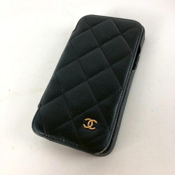 CHANEL シャネル マトラッセ iPhoneケース ブラック 小物