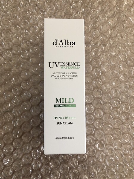 ダルバ d'Alba UV エッセンス SPF 50 + PA ++++ ウォータフル マイルド サンクリーム 35 ml 正規品 日焼け止め 下地