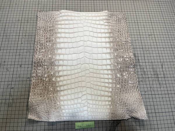 CR5-201★特大センター取り★エルメスボッテガ同じタンナー最高級本ヒマラヤマット自然仕上げ最高級ポロサスクロコダイルレザークラフト