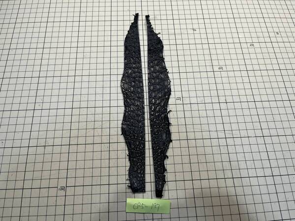 CR5-197★マットネイビー★最高級ポロサスクロコダイルレザークラフトはぎれクラッチポーチETCケースカードコインペンケース