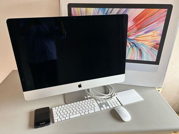 【美品】Apple iMac Retina 5K 27inch 2017/CPUi5 3.4GHZ/40GB/SSD512MB/Magic Keyboard/Magic Mouse2/Magic Trackpad2/おまけ480GB SSD