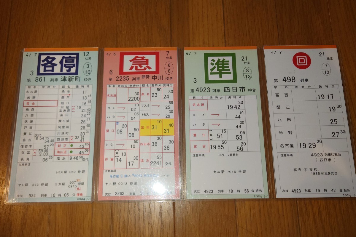 鉄道部品 近鉄電車 スタフ（奈良線各種） - コレクション
