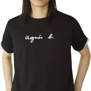 アニエスベーオム ロゴTシャツ ブラック イ サイズ 日本製 コットン100% agns b. homme Logo T-Shirt Black Made in Japan 半袖